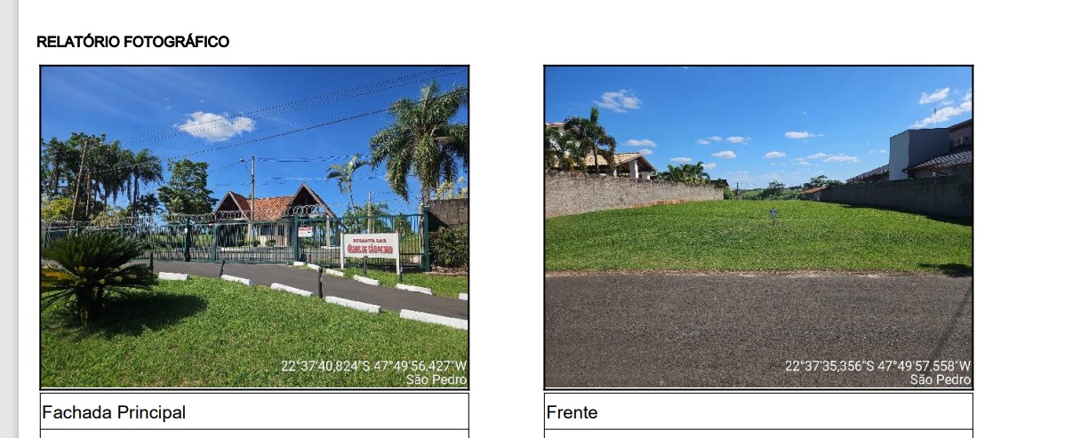 Terreno - Venda, RECANTO DAS AGUAS DE SAO PEDRO, SAO PEDRO, SP